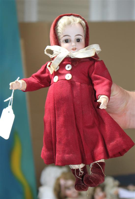 A Simon & Halbig 1079 doll, original clothes, 10in.